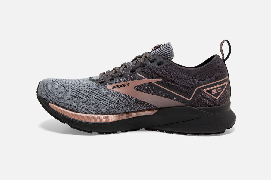 Ricochet 3 Road Brooks Running Shoes NZ Womens - Dark Grey/Pink - EDKRZB-120